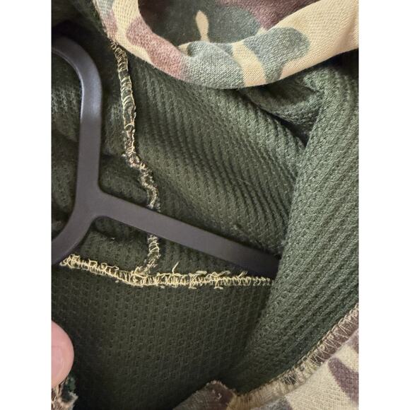 Vintage Camo Zip-Up Hoodie 70’s Made In USA Talon Zipper Sz large - Picture 4 of 6